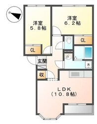 ハイツ御崎前の物件間取画像